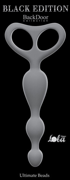 Серая анальная цепочка Ultimate Beads - 17 см. Серая анальная цепочка Ultimate Beads - 17 см.