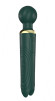 Зеленый двусторонний вибратор-wand Secwell - 22 см. Зеленый двусторонний вибратор-wand Secwell - 22 см.