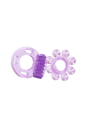 Набор из двух фиолетовых эрекционных колец Optimus