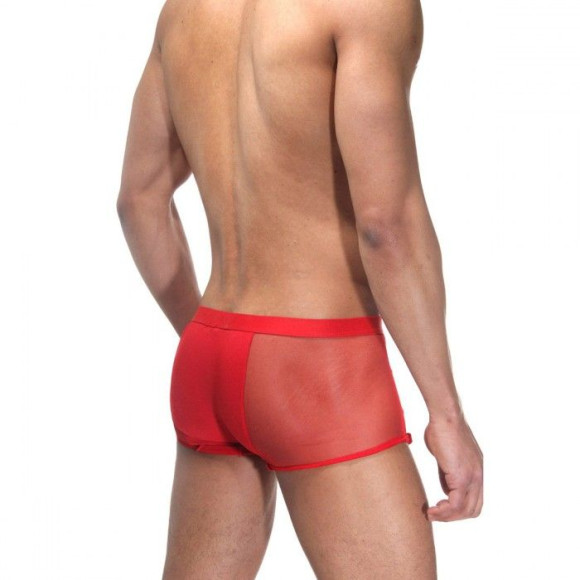 Мужские трусы-боксеры с сетчатыми вставками по бокам Мужские трусы-боксеры с сетчатыми вставками по бокам