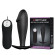 Чёрный анальный вибромассажер с пультом управления - 10 см. Чёрный анальный вибромассажер с пультом управления - 10 см.