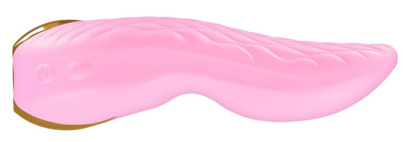 Розовый двойной вибростимулятор AIKO с двумя моторами Розовый двойной вибростимулятор AIKO с двумя моторами