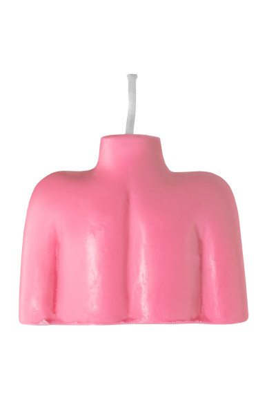 Розовая сувенирная свеча «Женский силуэт» Розовая сувенирная свеча «Женский силуэт»