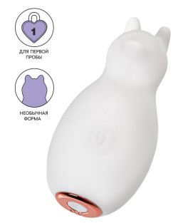 Белый клиторальный стимулятор Mr. Bear Белый клиторальный стимулятор Mr. Bear