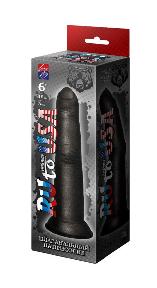 Черный анальный стимулятор в виде пальца на присоске - 15 см. Черный анальный стимулятор в виде пальца на присоске - 15 см.