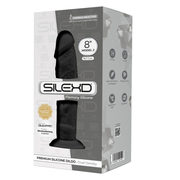 Черный фаллоимитатор на присоске Model 2 - 19,7 см. Черный фаллоимитатор на присоске Model 2 - 19,7 см.