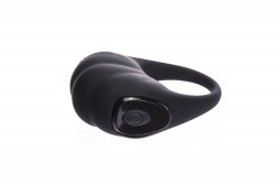 Чёрное эрекционное виброкольцо Mr.Tiger Чёрное эрекционное виброкольцо Mr.Tiger