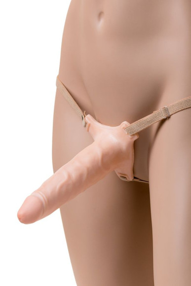 Телесный реалистичный фаллопротез - 18,5 см. Телесный реалистичный фаллопротез - 18,5 см.