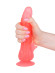 Розовый фаллоимитатор с лепестками у присоски - 18,5 см. Розовый фаллоимитатор с лепестками у присоски - 18,5 см.