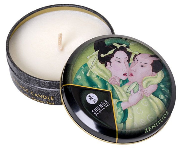 Массажная свеча Exotic Green Tea с ароматом зелёного чая - 30 мл. Массажная свеча Exotic Green Tea с ароматом зелёного чая - 30 мл.