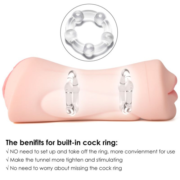 Двусторонний мастурбатор Debby - вагина и ротик Двусторонний мастурбатор Debby - вагина и ротик