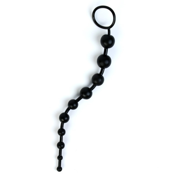 Черная анальная цепочка - 30 см. Черная анальная цепочка - 30 см.