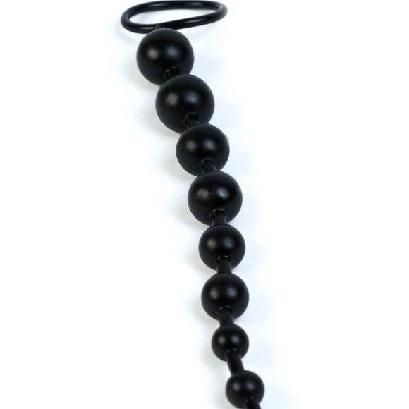 Черная анальная цепочка - 30 см. Черная анальная цепочка - 30 см.