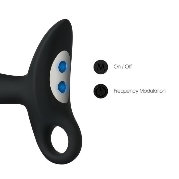 Черный силиконовый анальный вибромассажер Erokay Черный силиконовый анальный вибромассажер Erokay