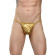Мужские золотистые трусы-стринги Мужские золотистые трусы-стринги