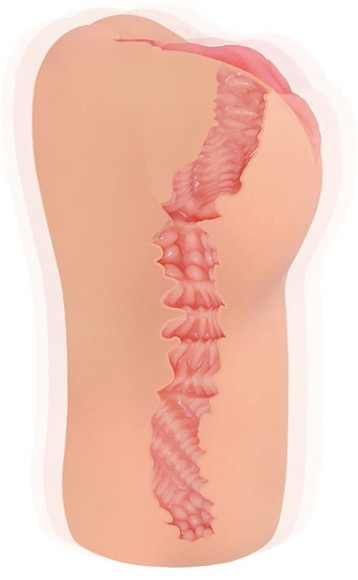 Телесный вибромастурбатор-вагина с рельефом Bellana Телесный вибромастурбатор-вагина с рельефом Bellana