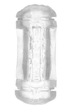 Прозрачный двусторонний мастурбатор Sophia - вагина и анус Прозрачный двусторонний мастурбатор Sophia - вагина и анус