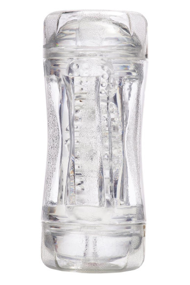 Прозрачный двусторонний мастурбатор Sophia - вагина и анус Прозрачный двусторонний мастурбатор Sophia - вагина и анус