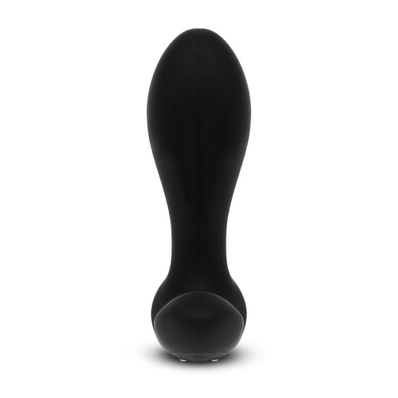 Черный анальный стимулятор с расширением и вибрацией Expand Plug - 10,5 см.