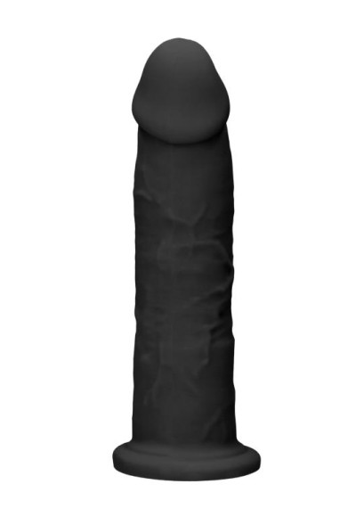 Черный фаллоимитатор Silicone Dildo Without Balls - 22,8 см. Черный фаллоимитатор Silicone Dildo Without Balls - 22,8 см.