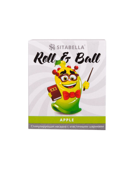 Стимулирующий презерватив-насадка Roll & Ball Apple Стимулирующий презерватив-насадка Roll & Ball Apple