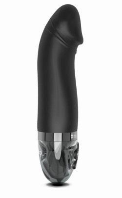 Черный вибратор с электростимуляцией Real Deal Neal - 16,5 см. Черный вибратор с электростимуляцией Real Deal Neal - 16,5 см.