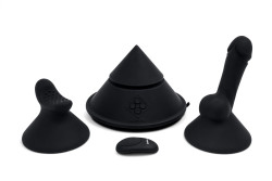 Конусный вибромассажер Cowgirl Cone с 2 насадками Конусный вибромассажер Cowgirl Cone с 2 насадками