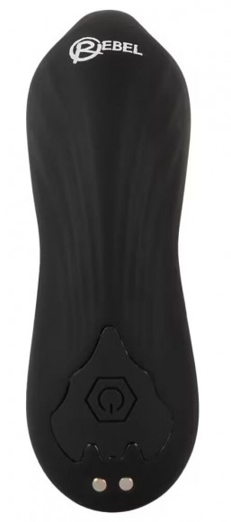 Черная анальная пробка с вибрацией, вращением и пультом ДУ RC Butt Plug with 2 Functions