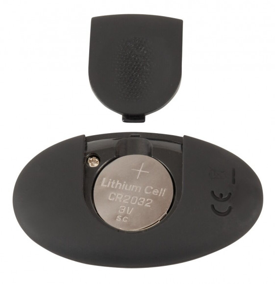 Черная анальная вибропробка с функцией расширения RC Butt Plug with 3 functions