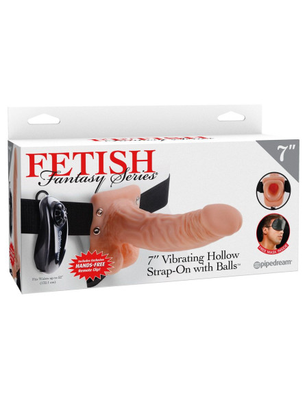 Полый страпон с креплением Vibrating Hollow Strap-On with Balls - 18,9 см. Полый страпон с креплением Vibrating Hollow Strap-On with Balls - 18,9 см.