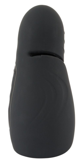 Черный силиконовый вибромастурбатор с нагревом Masturbator with 2 Functions Черный силиконовый вибромастурбатор с нагревом Masturbator with 2 Functions