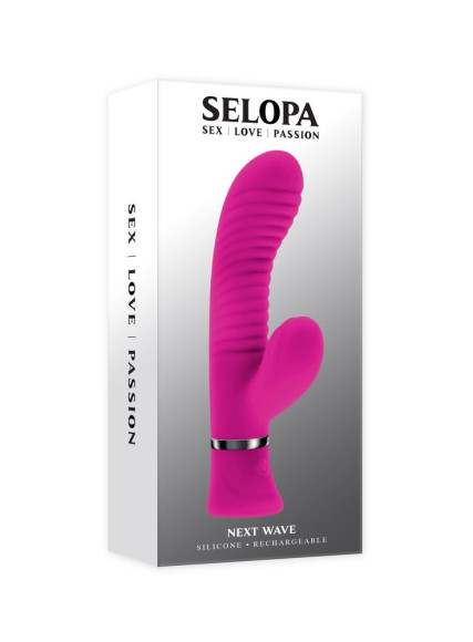 Розовый вибростимулятор-кролик Next Wave - 16,3 см. Розовый вибростимулятор-кролик Next Wave - 16,3 см.