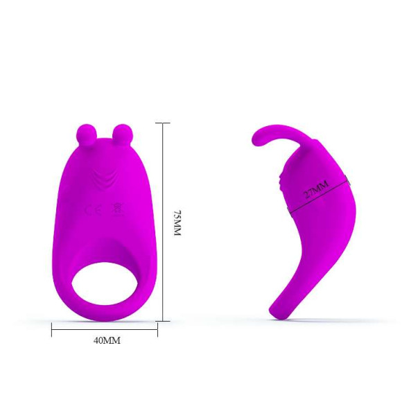 Лиловое эрекционное кольцо с вибрацией Rabbit Vibrator Лиловое эрекционное кольцо с вибрацией Rabbit Vibrator