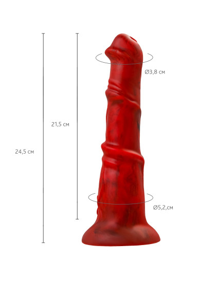 Силиконовый вибратор Monster Rex - 24,5 см. Силиконовый вибратор Monster Rex - 24,5 см.