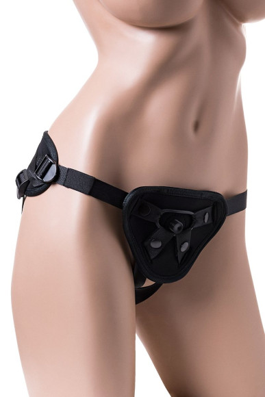 Черные трусики для страпона Master Черные трусики для страпона Master