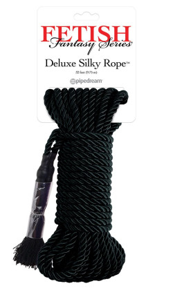 Черная веревка для фиксации Deluxe Silky Rope - 9,75 м. Черная веревка для фиксации Deluxe Silky Rope - 9,75 м.