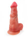Телесный силиконовый фаллоимитатор на присоске - 25 см. Телесный силиконовый фаллоимитатор на присоске - 25 см.