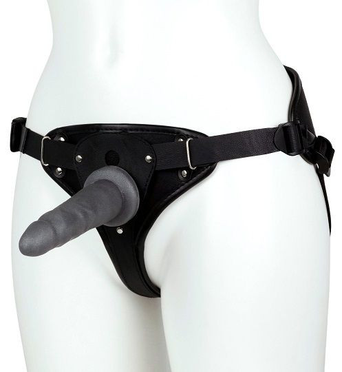 Женский пояс-трусики c 2 насадками и вагинальной пробкой WOMAN LONG Женский пояс-трусики c 2 насадками и вагинальной пробкой WOMAN LONG