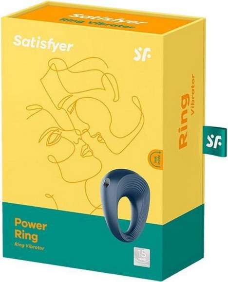 Синее эрекционное кольцо на пенис Satisfyer Power Ring Синее эрекционное кольцо на пенис Satisfyer Power Ring
