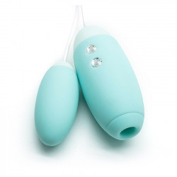 Аквамариновое виброяйцо с вакуум-волновым действием Kiss Toy Miss VV Аквамариновое виброяйцо с вакуум-волновым действием Kiss Toy Miss VV