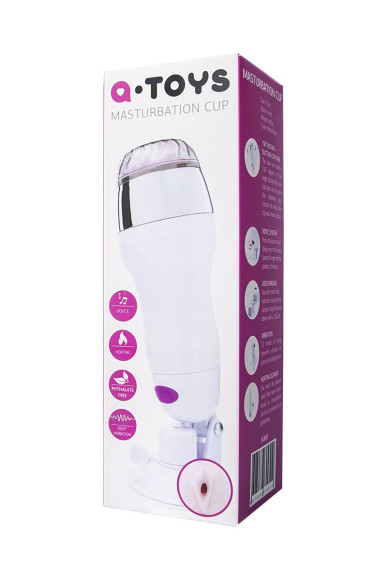 Мастурбатор-вагина в белой колбе с присоской и функцией нагрева Мастурбатор-вагина в белой колбе с присоской и функцией нагрева