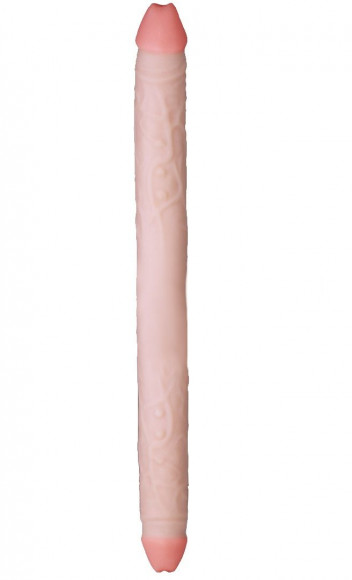 Двусторонний фаллоимитатор из неоскин - 49,5 см. Двусторонний фаллоимитатор из неоскин - 49,5 см.