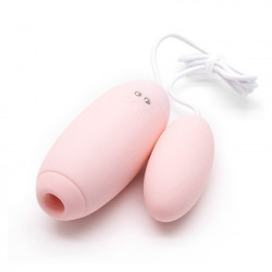 Нежно-розовое виброяйцо с вакуум-волновым действием Kiss Toy Miss VV Нежно-розовое виброяйцо с вакуум-волновым действием Kiss Toy Miss VV