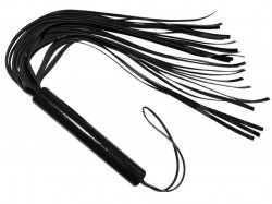 Чёрная плеть из лаковой кожи - 63 см. Чёрная плеть из лаковой кожи - 63 см.