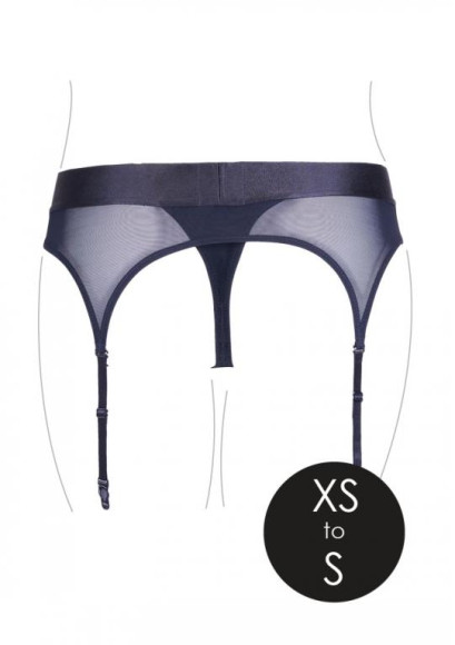 Черные трусики-пояс для страпона с вибропулей - размер XS-S Черные трусики-пояс для страпона с вибропулей - размер XS-S