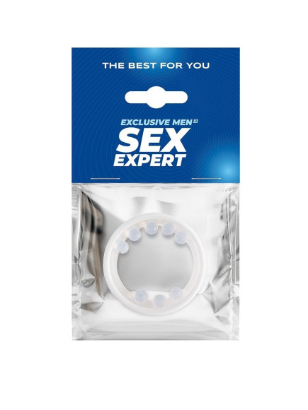 Эрекционное кольцо со стимулирующими шариками сверху и снизу Эрекционное кольцо со стимулирующими шариками сверху и снизу