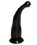 Массажер-стимулятор точки G на присоске черного цвета Массажер-стимулятор точки G на присоске черного цвета