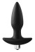 Черная анальная вибропробка FantASStic Vibrating Plug - 14 см.