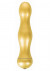 Вибратор Vibe Deluxe Gold - 16,5 см.