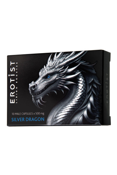 Капсулы для мужчин Erotist Silver Dragon для усиления эрекции - 10 капсул Капсулы для мужчин Erotist Silver Dragon для усиления эрекции - 10 капсул